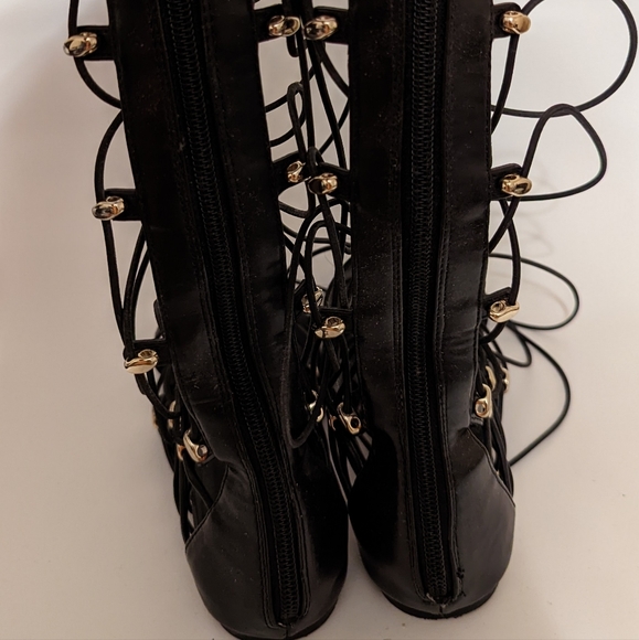 Knee high strappy Gladiator shoe size 6 - Picture 3 of 3